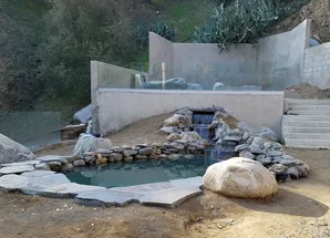 Hollywood Hills pond construction-3