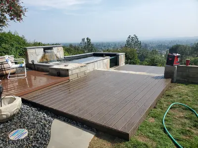 Window Koi pond construction