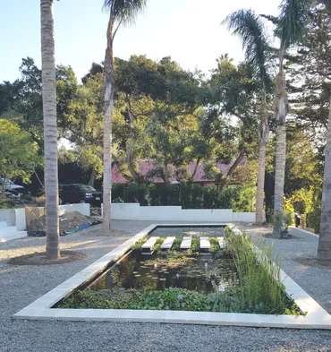 Montecito pond construction